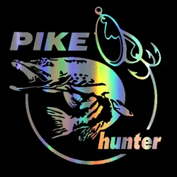 Car sticker Vinyl Parker mermaid hunting animal fun sticker Motorcycle car design 3D sticker 13.3cm * 14cm