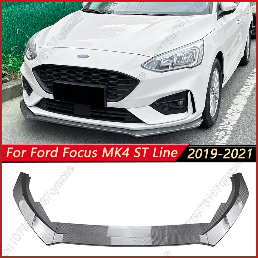 

Front Bumper Splitter For Ford Focus MK4 ST Line 2019-2021 Pre-LCI Front Bumper Lip Chin Spoiler Splitter Cap Protector Cover