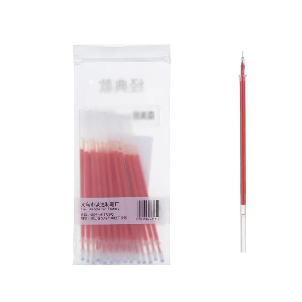 20/50/100 PCs/Lot 0.5mm Durable Plastic Smooth Writing Tool Gel Pen Refill Neutral Core Black Ink