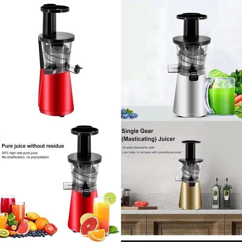 for Small household single-speed slow chewing juicer stainless steel blade automatic electric reverse fruit and vegetable