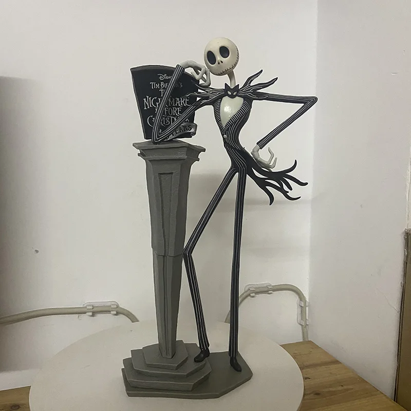 The Nightmare Before Christmas Jack Skellington Figure 25th Anniversary Years Tim Burton Figura Model Toys