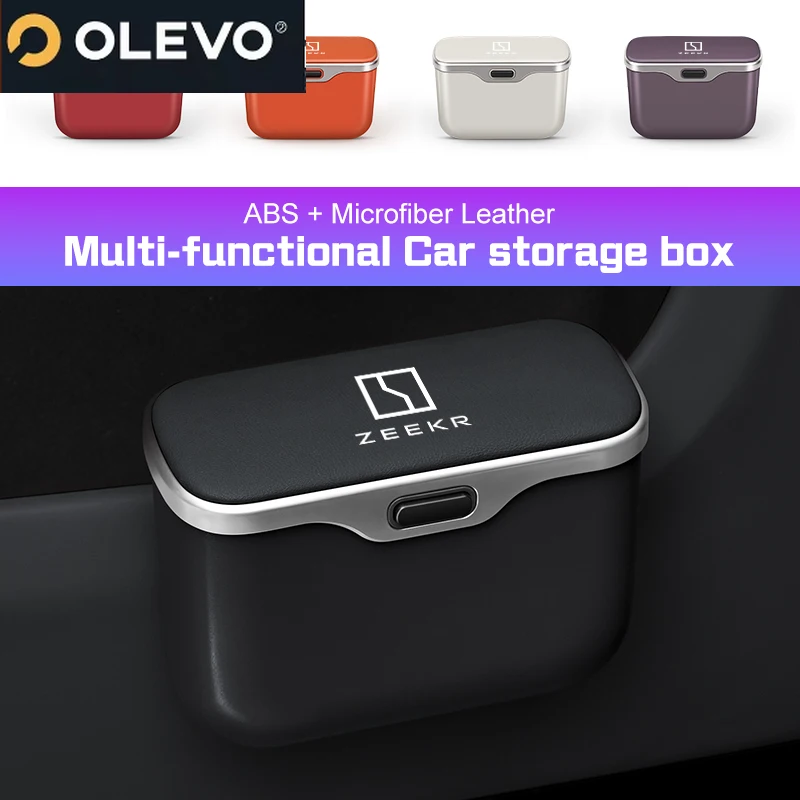 New 2025 For ZEEKR X 0017X FR 007 GT 009 CX1E MIX Waterproof Car Trash Can Car Door Hanging Storage Box Backrest Garbage Bin ABS