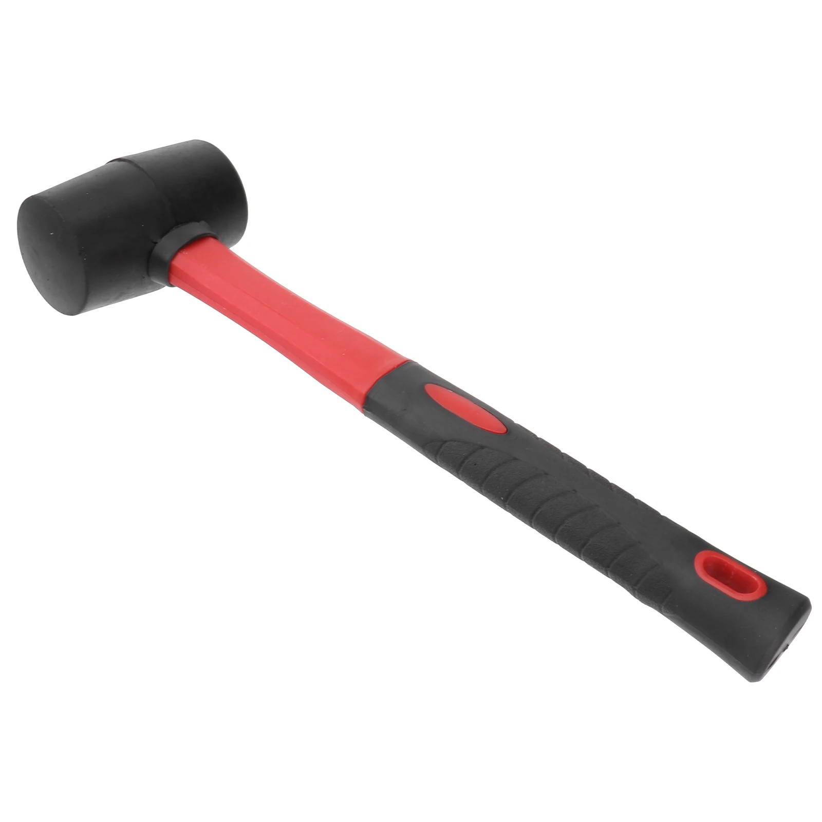 

8 Oz Rubber Hammer Small Mallet for Laying Landscaping High Quality Fiber Handle Two Color Stable Connection