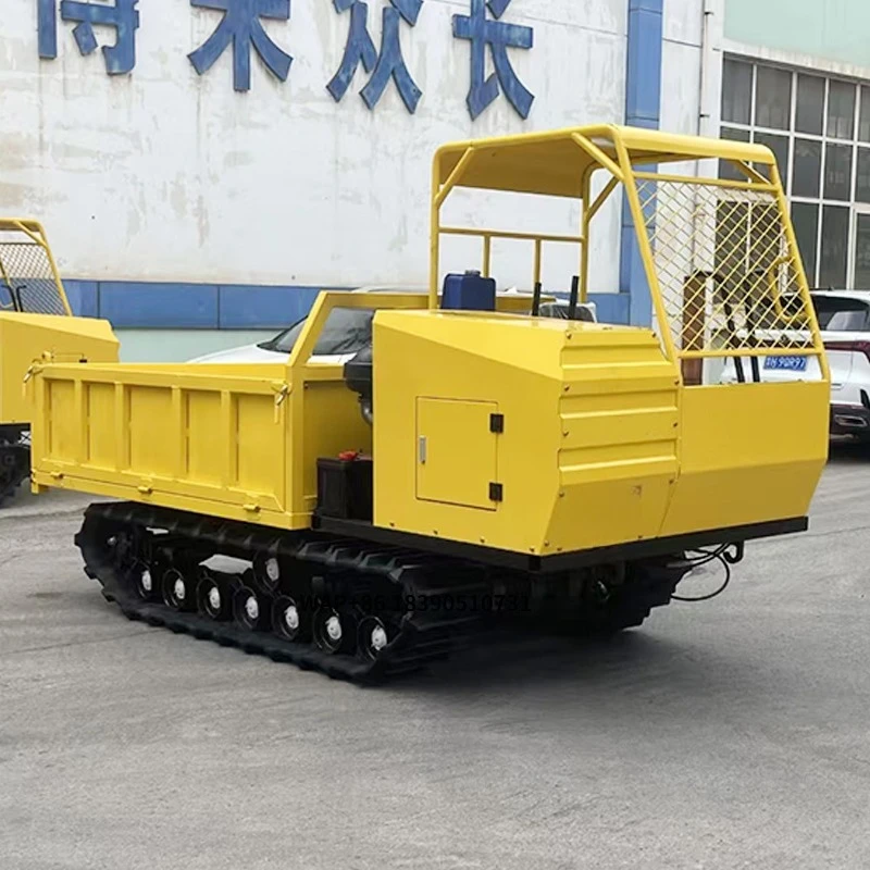Camión Volquete de 4 Toneladas con Orugas de Goma, Cargador Agrícola, Precio