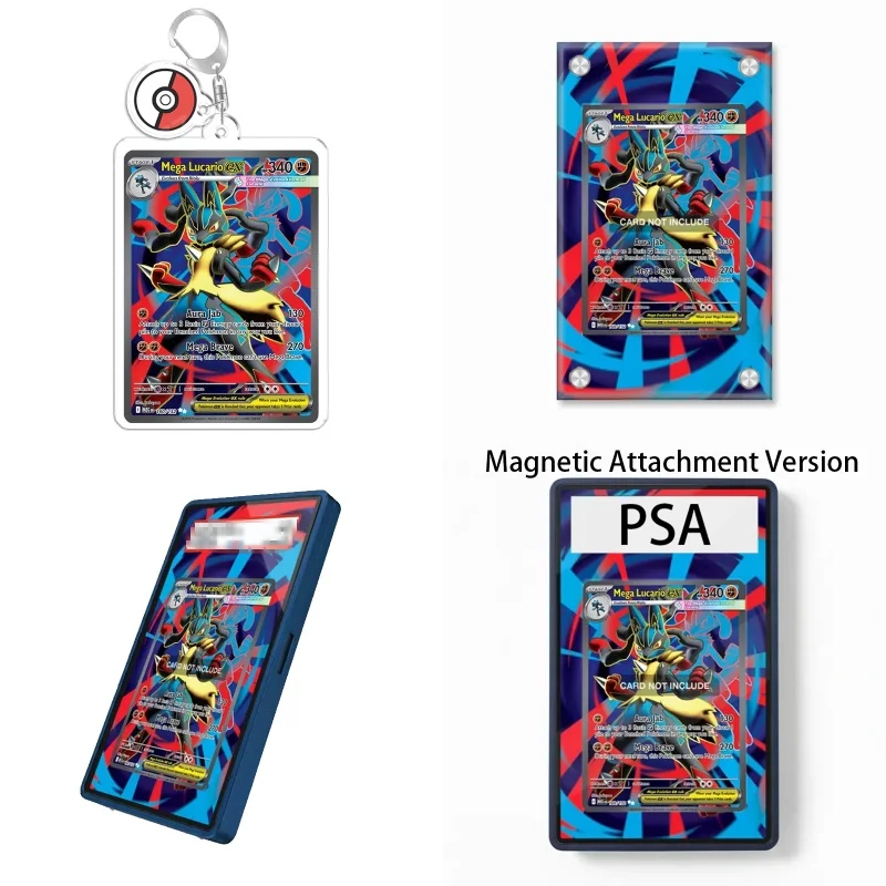 Étui de protection en acrylique recyclable pour porte-clés Art Display Pokémon Prismatic Evolutions Mega Lucario Ex Expand Art Fans