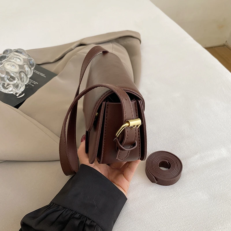 Saddle Shoulder Bag Purse for Women - Fashion Crossbody Bags Underarm Bag Small Square Satchel Handbag image 4