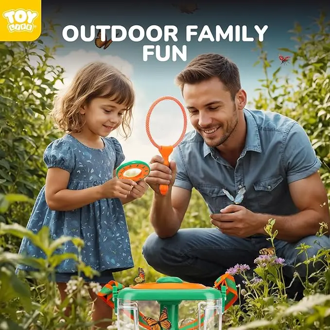 子供用昆虫蝶キャッチャー 子供用アウトドアアクティビティおもちゃ 教育冒険探検おもちゃ エクスプローラーキット 子供用