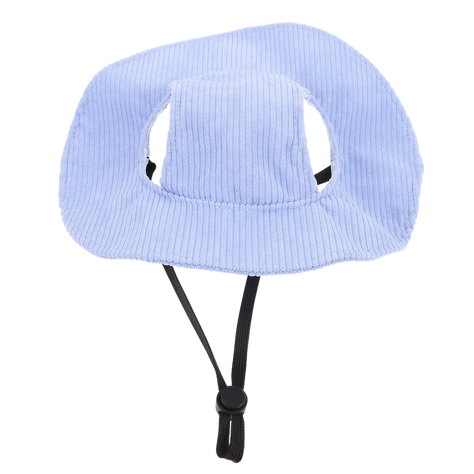 

1pcs Pet With Ear Holes Adjustable Bucket Hat For Dogs Sun Protection Outdoor Hiking Beach Lightweight Dog Fisherman Cap Small