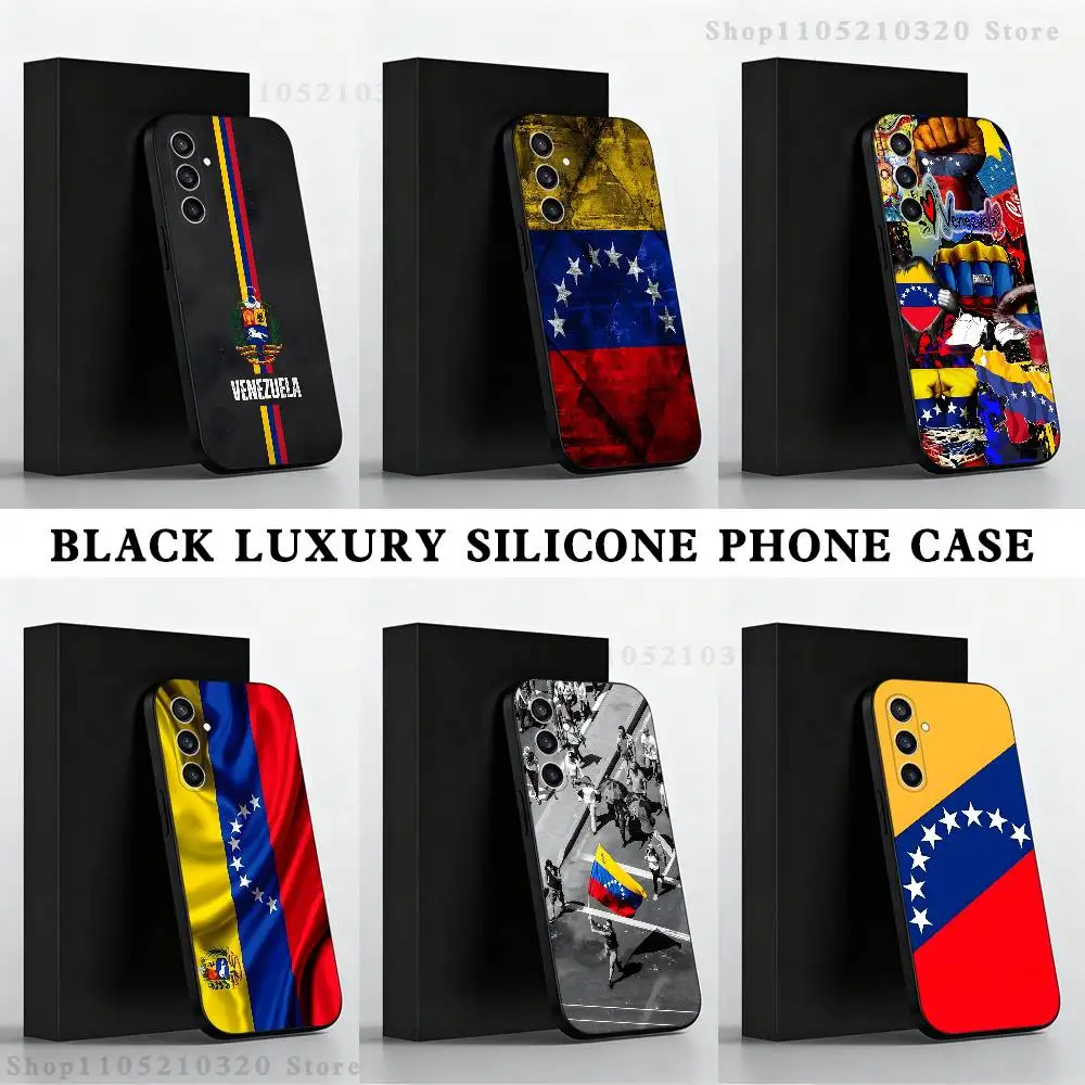 

Venezuelan flag map Phone Case For Samsung S25,S24,S21,S22,S23,S30,Ultra,S20,Plus,Fe,Lite,Note,10,9,5G Black Cover