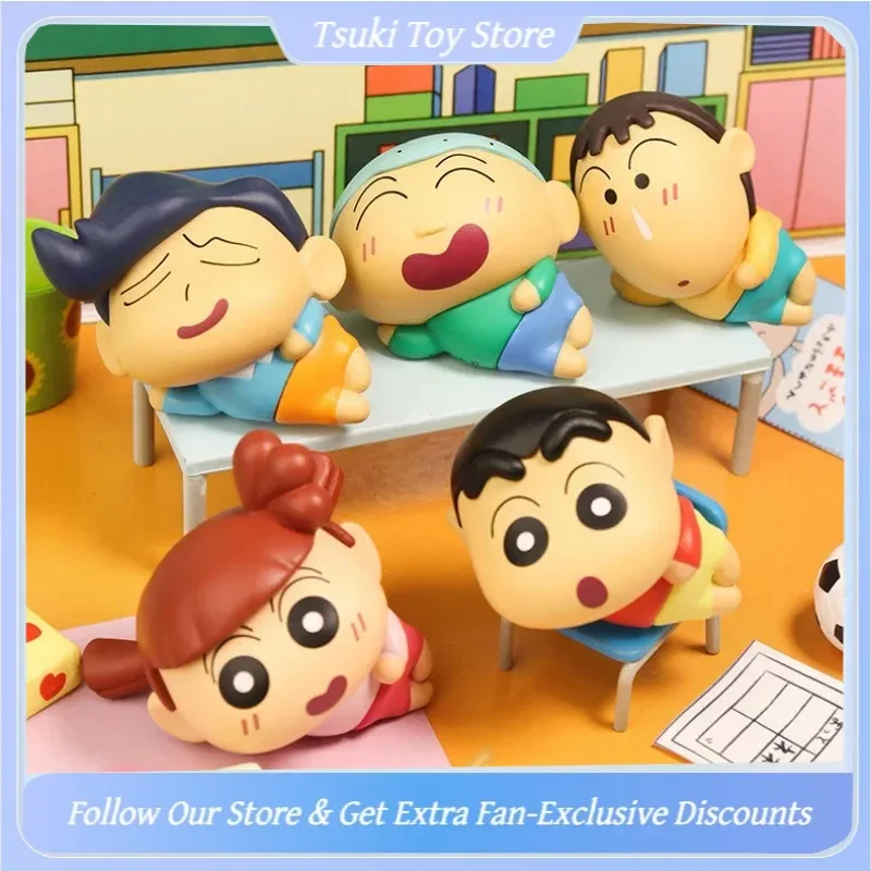 

Genuine Crayon Shin Chan Crayon Minime Series Blind Box Lazy Chill Anime Cartoon Cute Crayon Shin Chan Mini Doll Surprise Gift