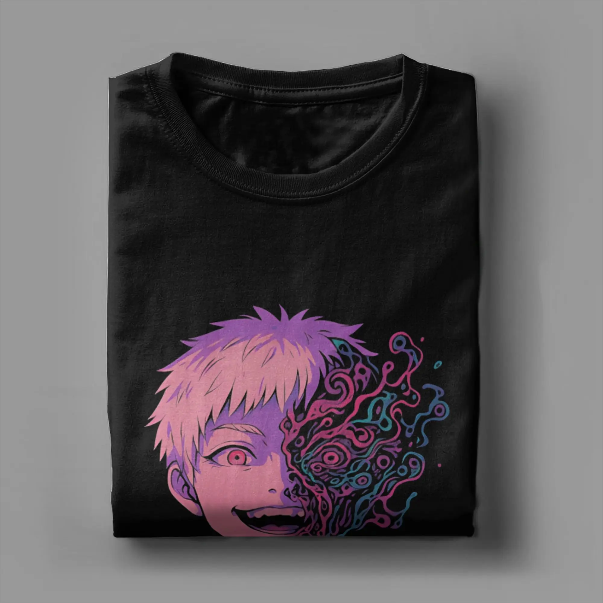 الصيف هيكارو يموت أنيمي الرجال تي شيرت خمر تي شيرت قصيرة الأكمام Crewneck تي شيرت القطن الخالص وصول جديد الملابس