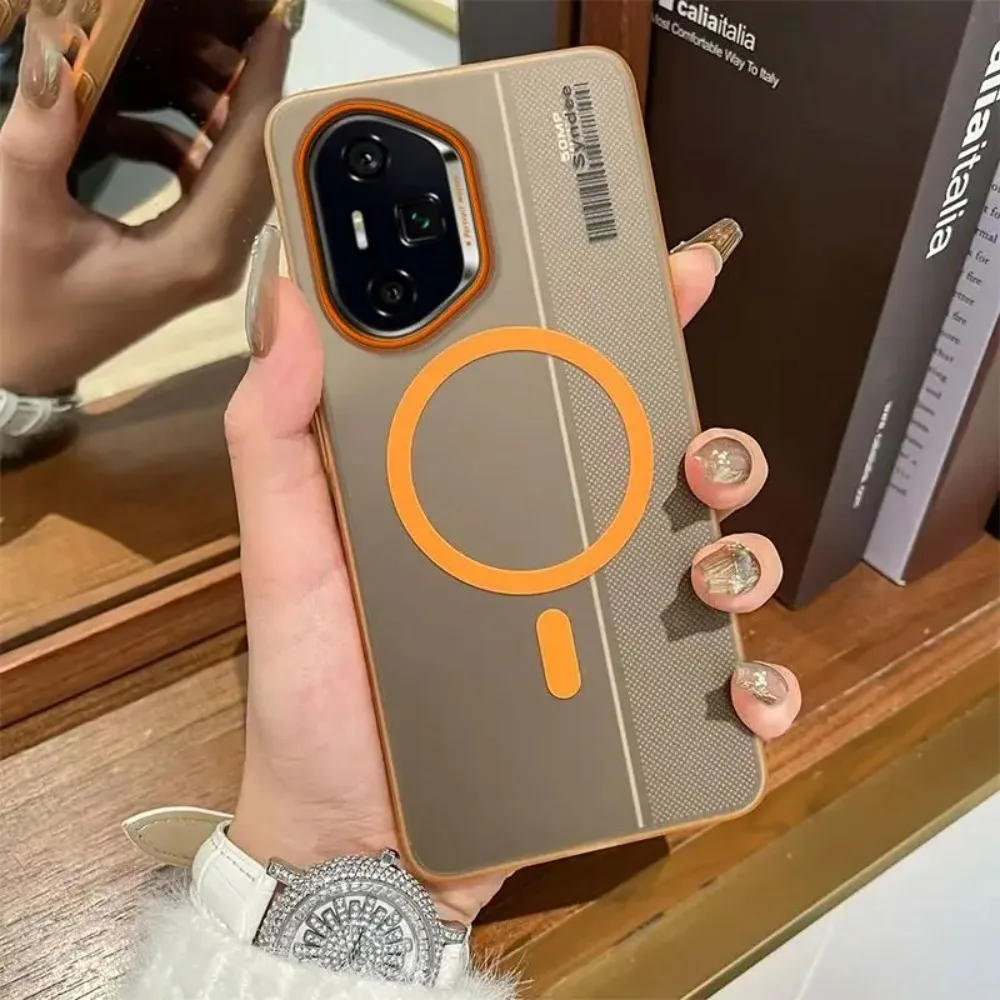 Transparent Magnetic Magnetic Wireless Charging Phone Case for Honor 400 Pro Hard Shockproof Protective Back Cover