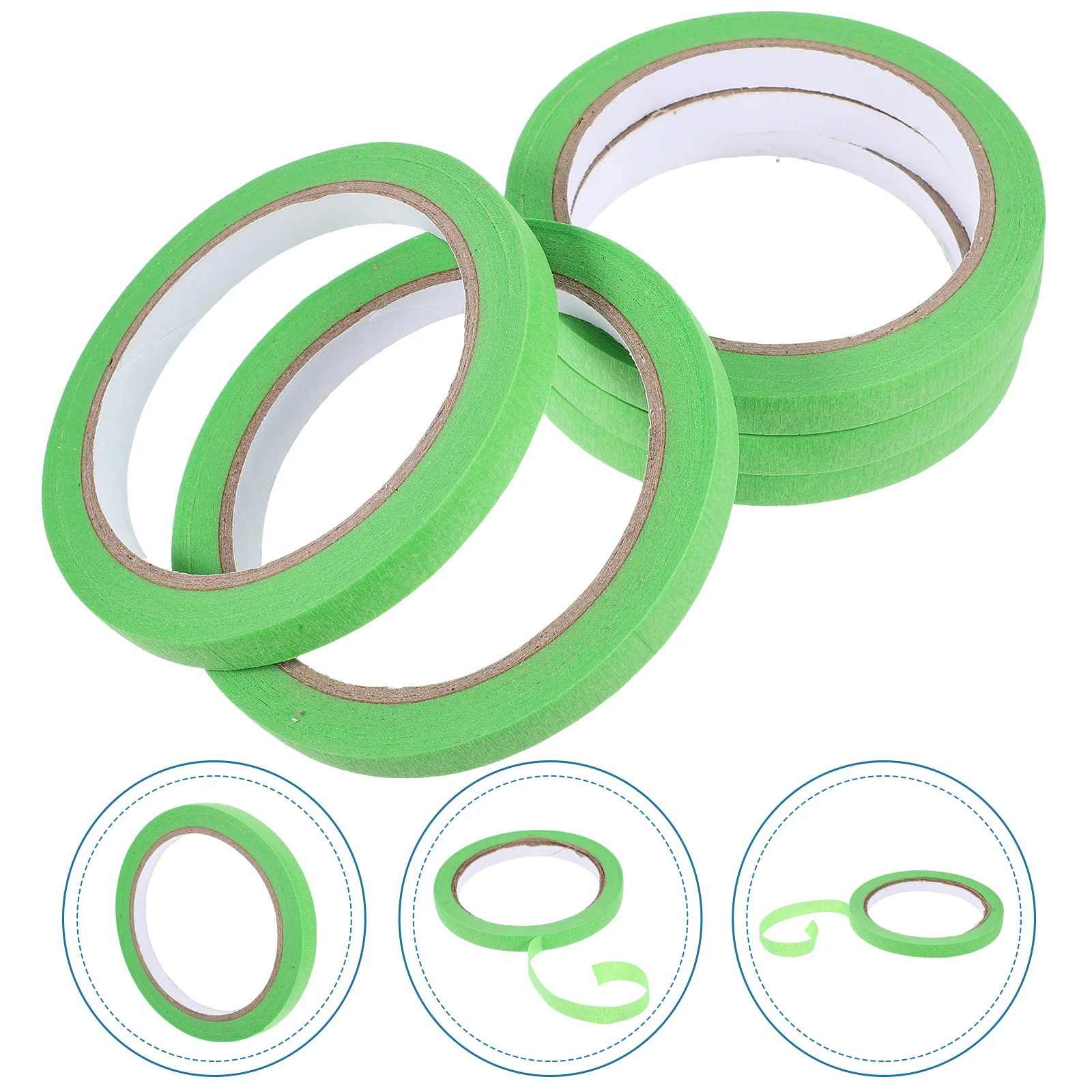 

5 Rolls Creative Craft Masking Tape Colored Paper Tapes for Packaging Decoration DIY Projects Masking Tapes