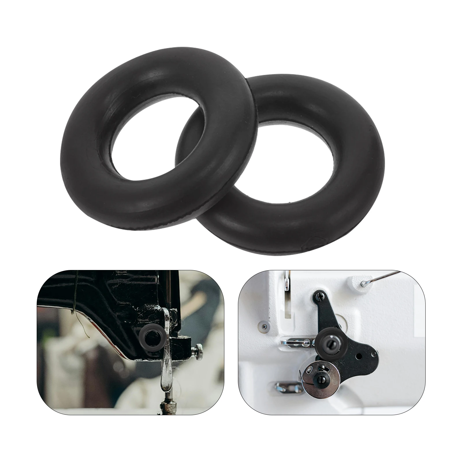 

10 Pcs Sewing Machine Bobbin Winder Rubber Rings Durable Replacement Parts Friction Wheel Tire Embroidery Accessories Thread