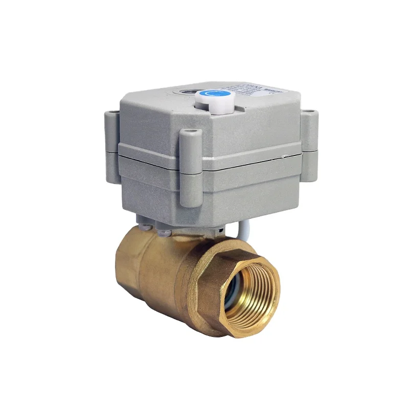 

Two-Way Electric Mini Brass Ball Valve Motorized Actuator Smart Control for Water Media