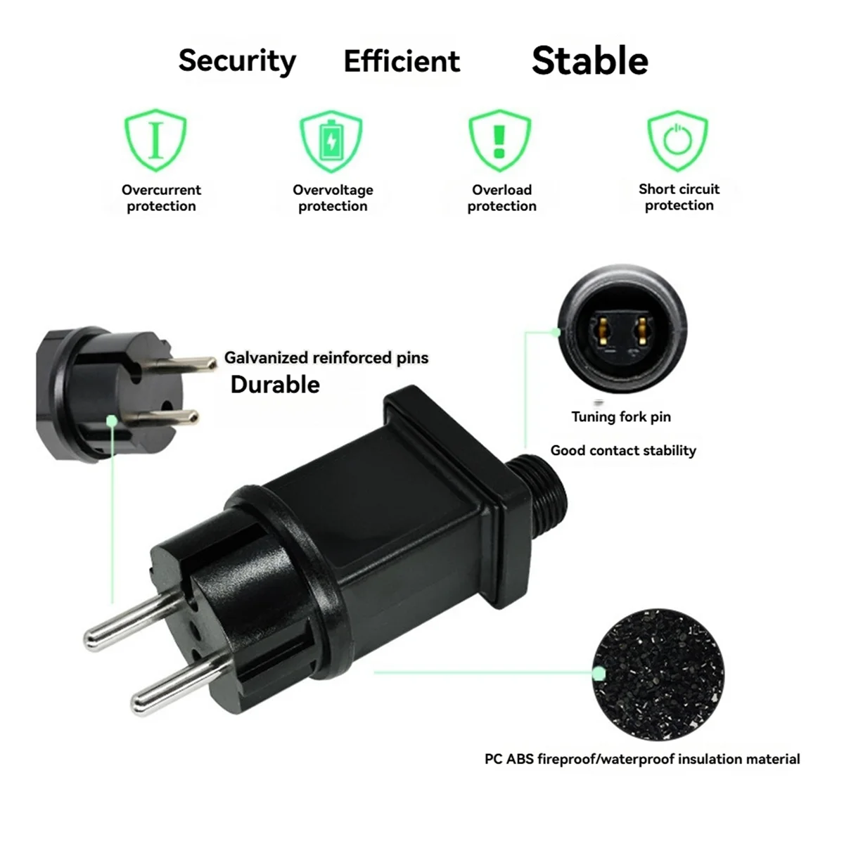 ABJG-4.5V 3.6W التوصيل LED إمدادات الطاقة LED محول القابس محول IP44 مقاوم للماء مصباح عيد الميلاد الطاقة