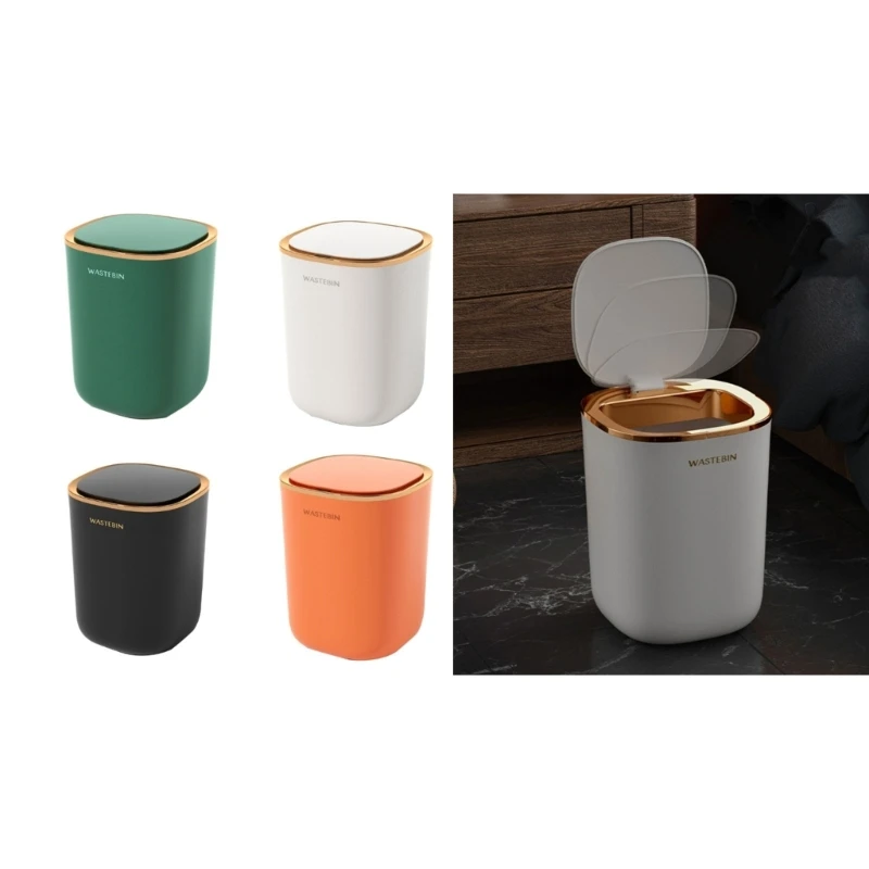 

Automatic Sensors Trash Can for Kitchen Bathroom Luxury Smart Trash Bin Living Room Waterproof Electric Waste Bin 12L Y5GB