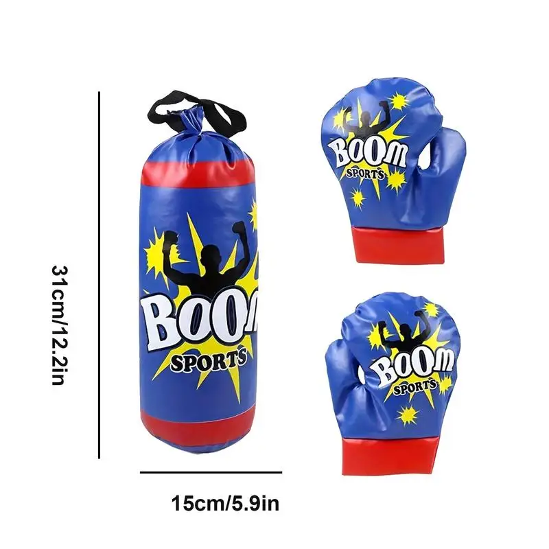 Kids Punching Bag Children\'s Boxing Sandbag And Boxing Gloves Sandbag Boxing Training Equipment For Kids Teens Practice Kicking