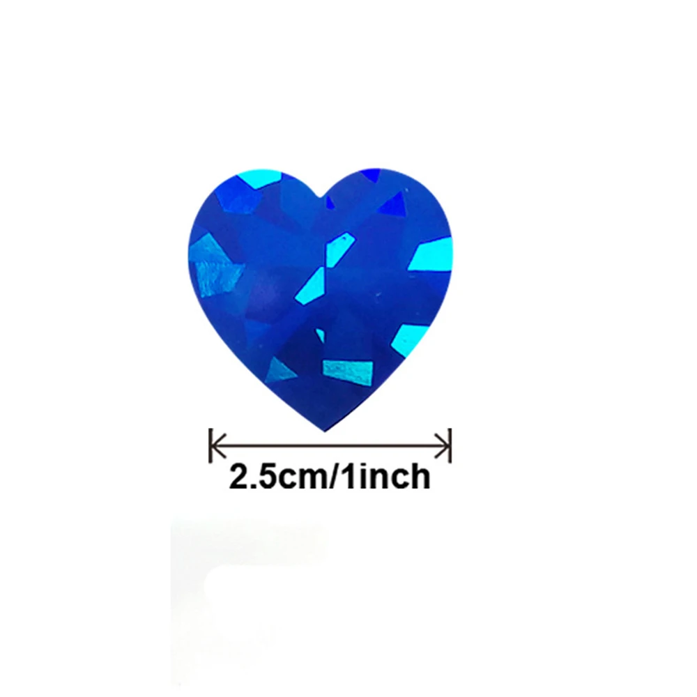 500pcs Valentine's Day Craft Sticker Love Rainbow Sticker Heart Shape Scrapbooking Gift Packaging Reward Children Stickers