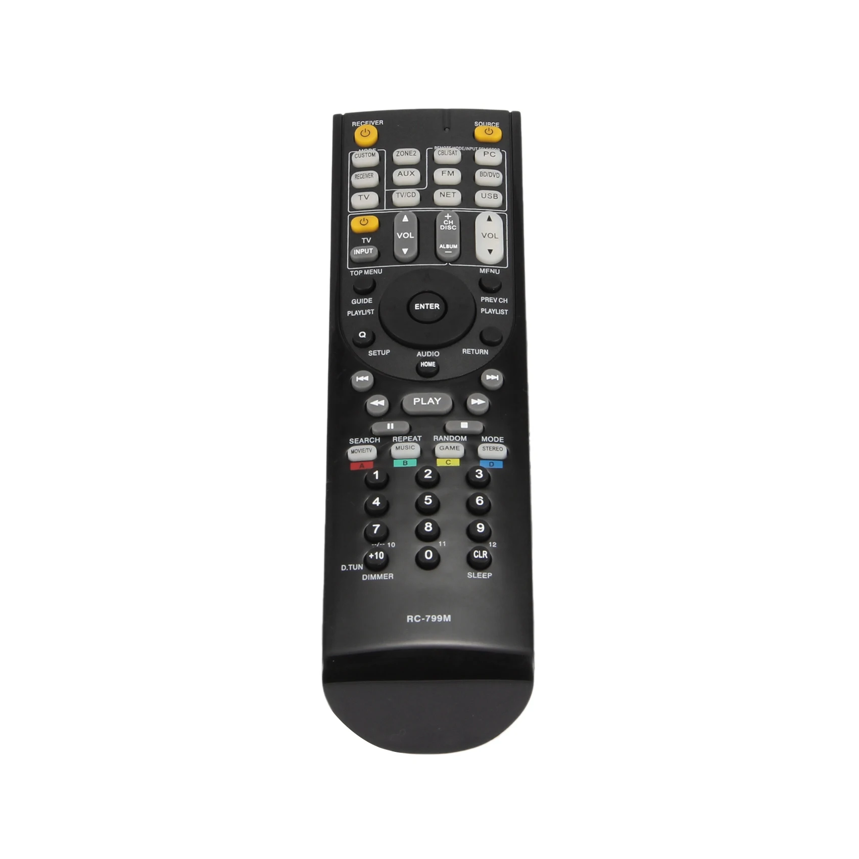 B24B Remote Control For Onkyo RC-799M HT-R391 HT-R558 HT-R590 HT-R591 HT-S5500 RC-834M RC-737M RC-812M RC-801M RC-803M