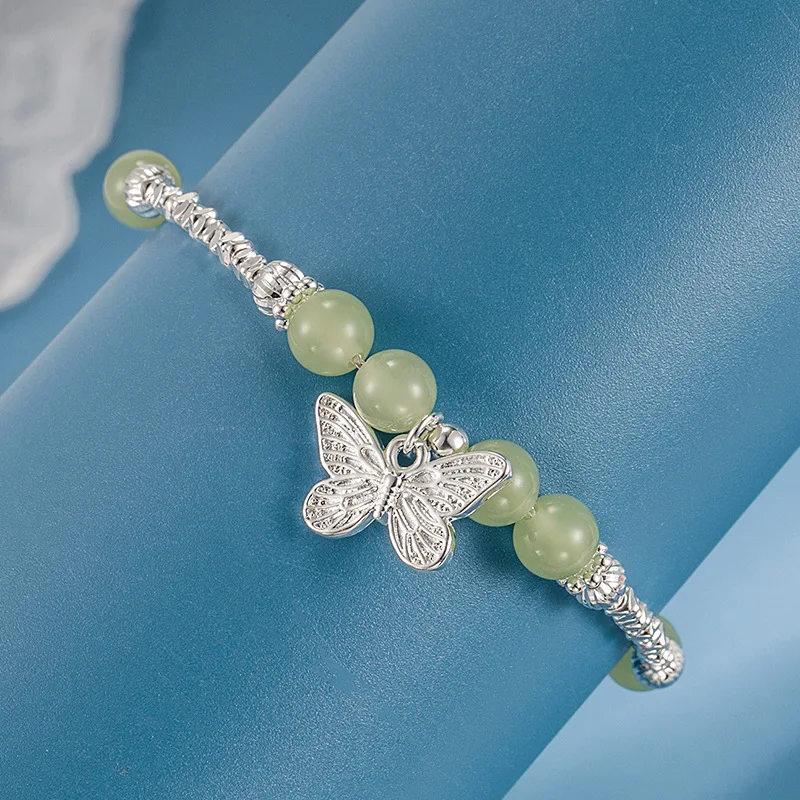 

New 925 Sterling Silver Butterfly Bracelet Personalized Simple Animal Shape Bracelet Birthday Gift for Women's Exquisite Jewelry