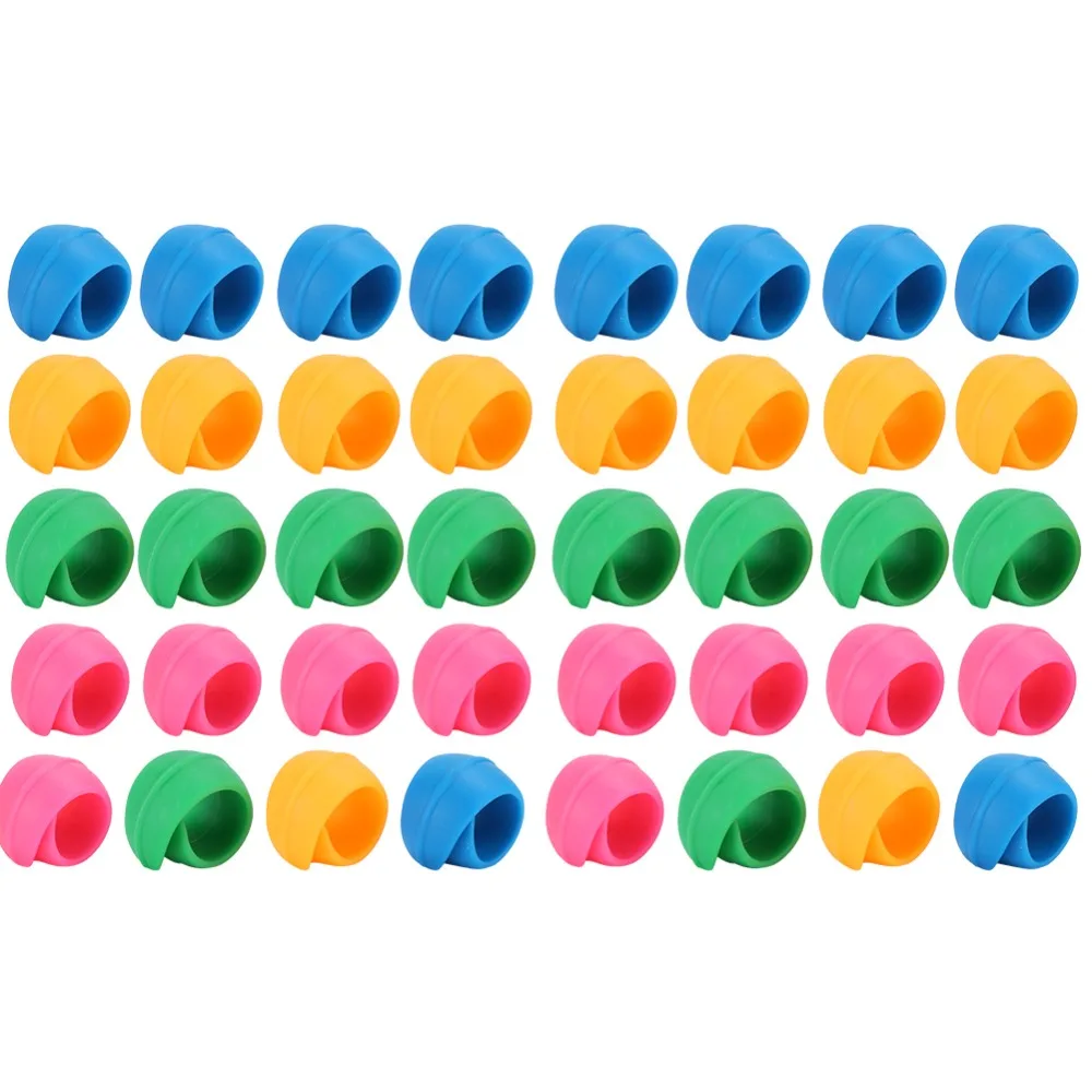 40pcs Thread Lock Silicone Spool Huggers Colorful Thread Holder Thread Spool Savers Embroidery Machines