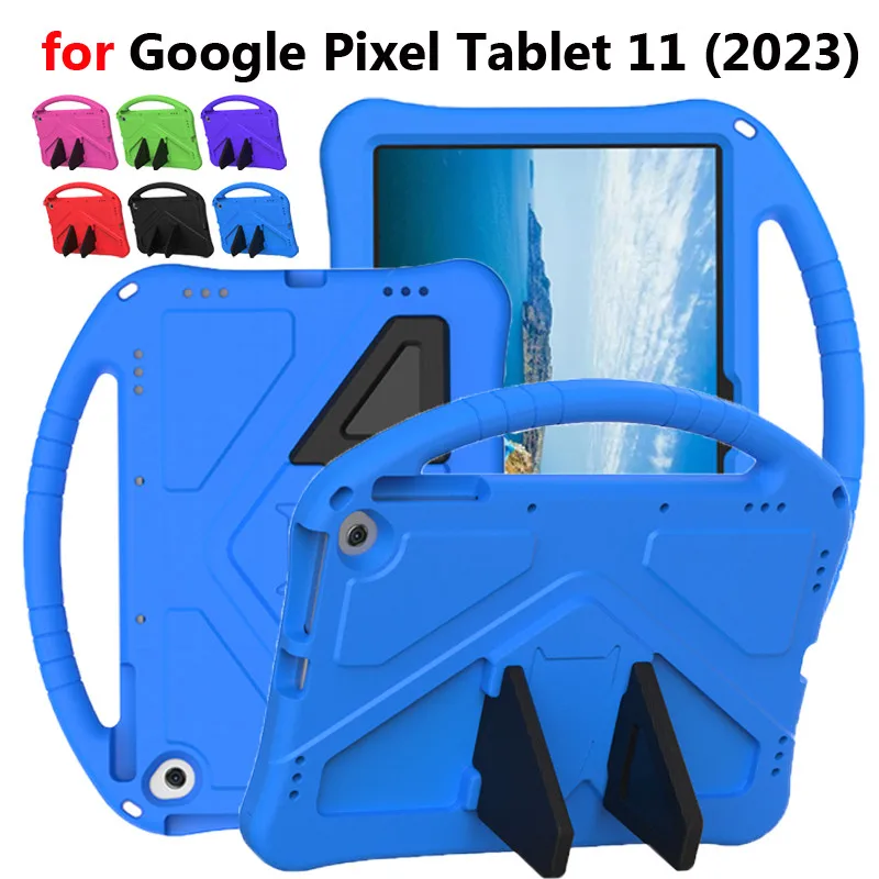 Case For Google Pixel Tablet 11inch 2023 GTU8P Kids EVA Shockproof Case Cover With Foldable Bracket Protective Tablet Cover