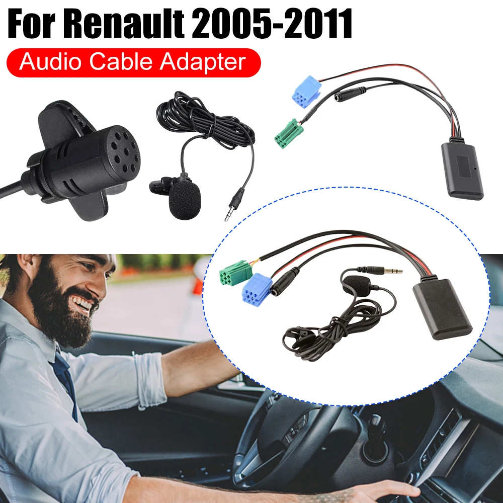 1-3 Set Car Bluetooth-Compatible Module Handsfree Audio MP3 Music Adapter Wireless Bluetooth Module for Renault Megane Scenic