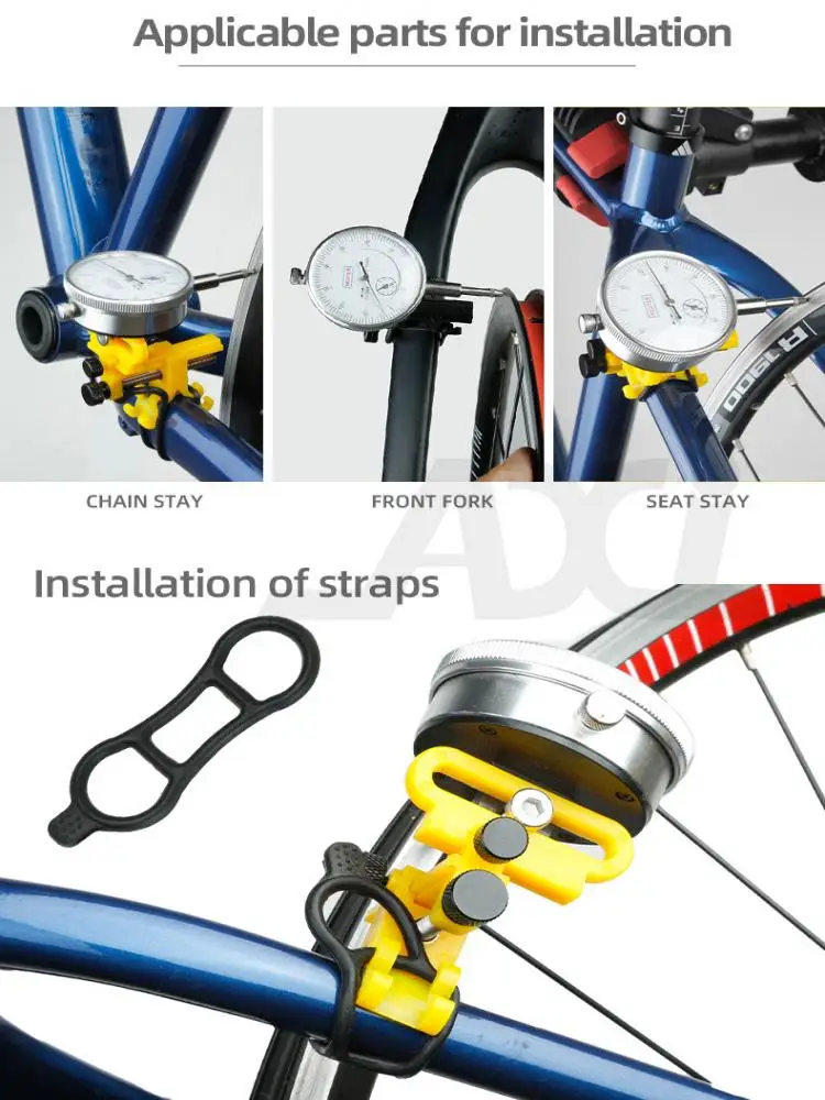 Fahrrad Tragbare Installation Messuhr Mini Rad Einstellung Werkzeug Triple Tuning Anwendbar Rad Set MTB Fahrrad Felgen Werkzeuge