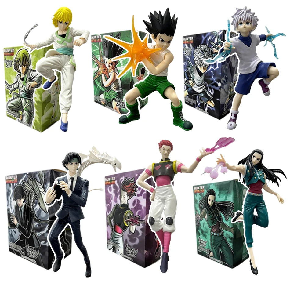 Figura de Anime de Hunter x Hunter de 15-23 cm, Figura de Acción de Chrollo Lucilfer, Hisoka, Killua Zoldyck, Kurapika, Modelo Coleccionable T