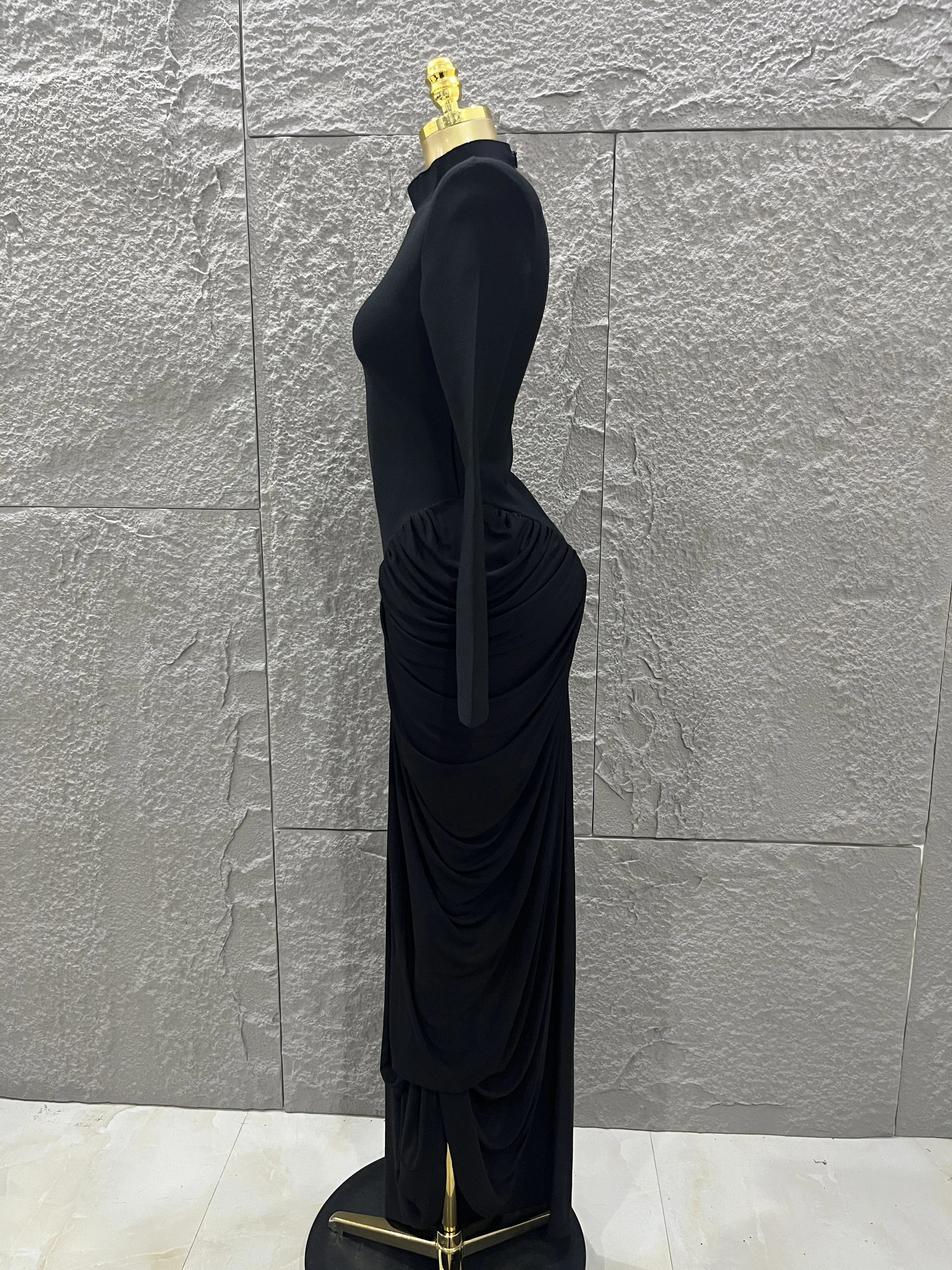 Refined Women Long Sleeve Bodycon Bandage Dress Celebirty Elegant Evening Party Luxury Birthday Dresses Wedding Guest Dress