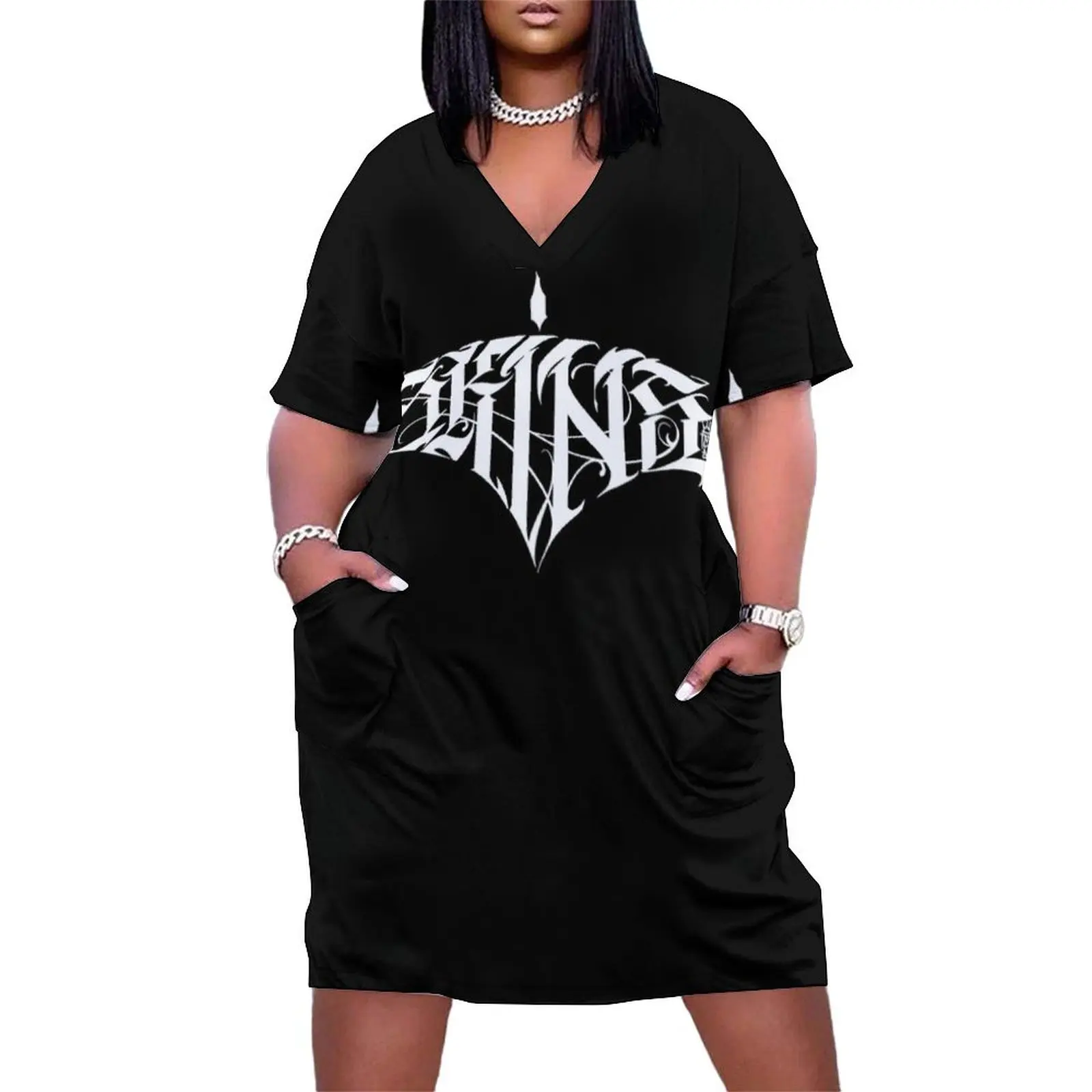 

Alternative logo of Skins Tattoo and Piercing Studio Loose Pocket Dress birthday dress for women luxury 2025 beach dress