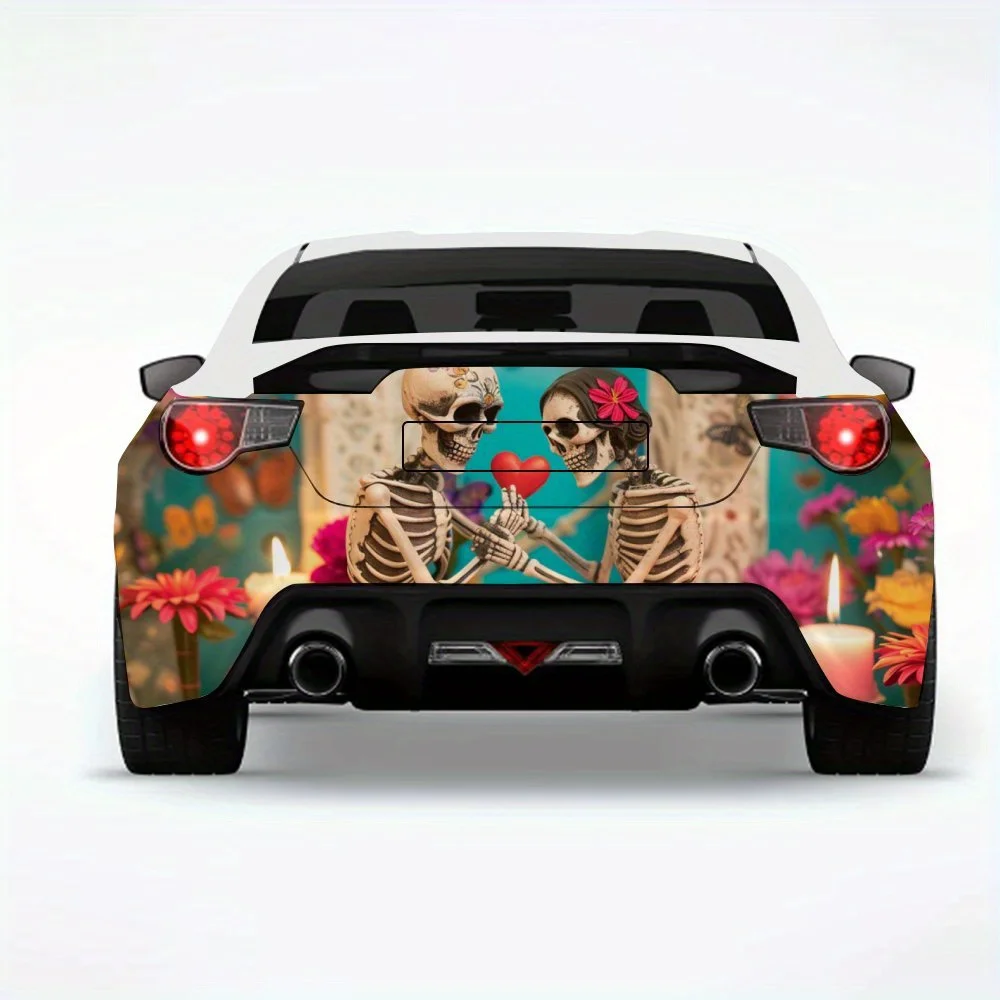 

Mexican_Skull_Proposal Автомобильная наклейка-виниловая наклейка на заднюю часть автомобиля, водонепроницаемые самоклеящиеся виниловые наклейки для хвоста и бампера автомобиля,