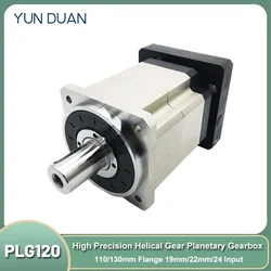 Servo Motor Reducer Planetary Gearbox Helical Gear High-precision Step-down Gearbox 19/22/24mm Input for 110/130mm Servo Motor