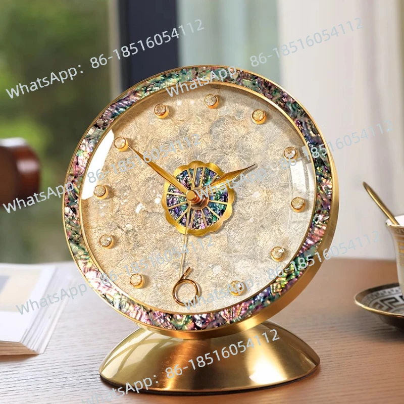 

2025 новые часы, украшение для стола, легкие роскошные высококачественные часы для сидения, высококачественные настольные часы