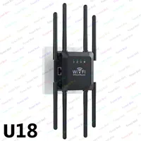 New 8 Antenna Wifi Wireless Repeater 300m Signal Amplifier Booster Expander Extender Routing