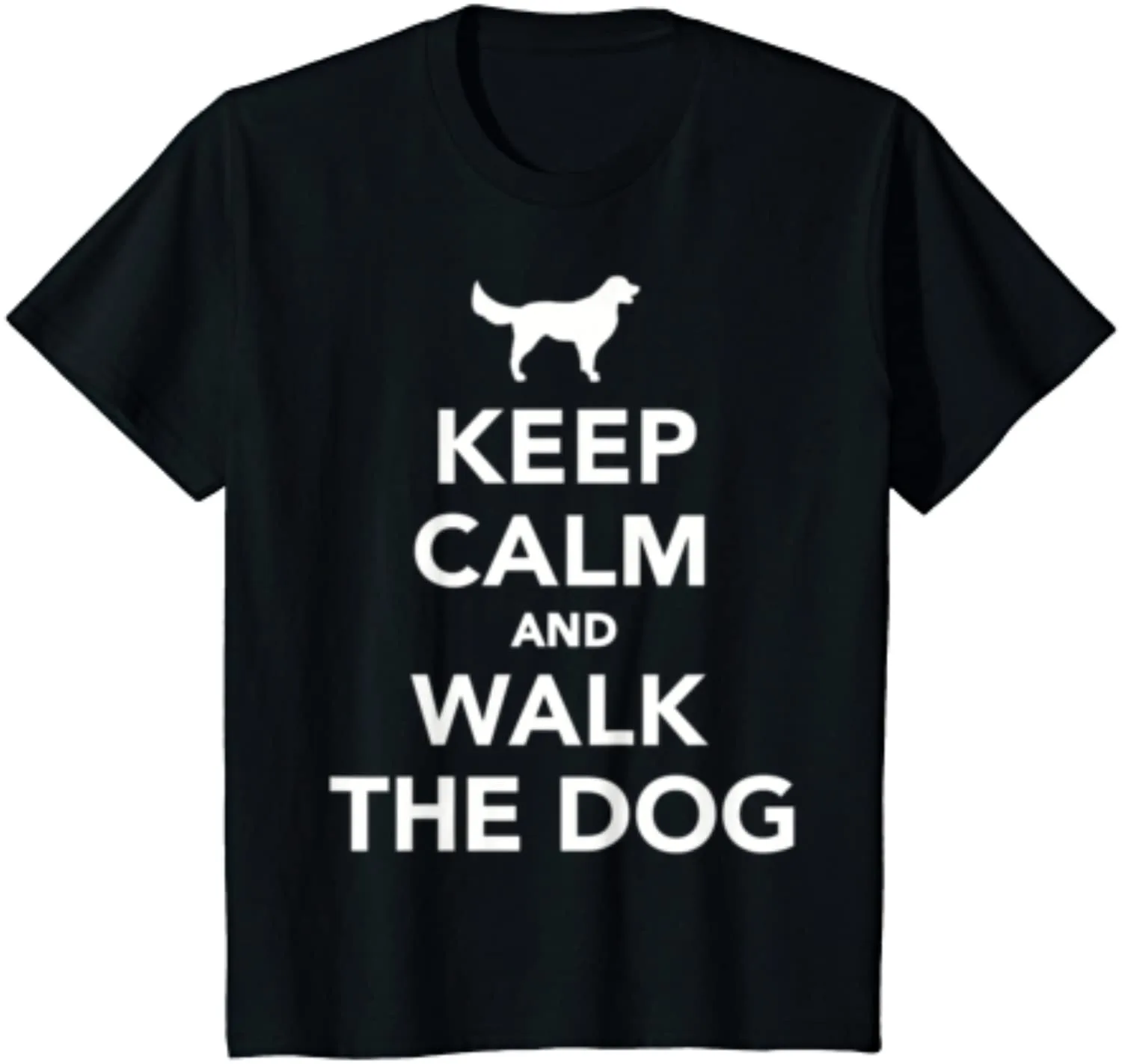 Keep Calm and Walk the Dog Finding Peace in Canine Companionship Unisex T-shirt