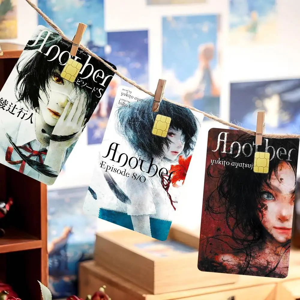 أنيمي A-another خمر أنيمي تنفق أو حفظ مضحك قذيفة على قبالة رقيقة جدا لا تتلاشى ملصق غطاء الجلد فيلم لبطاقة الائتمان الخصم #1