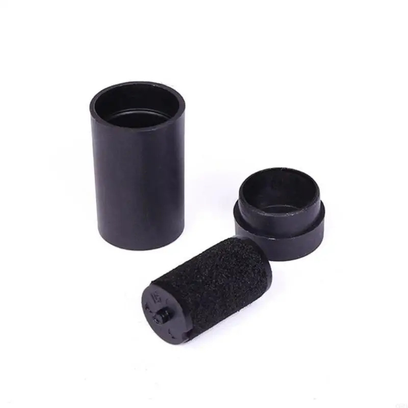 C63A 5PCS Universal Double Row Price Label Label Labeller Labeller Labeller Machine Wheel Roller Black