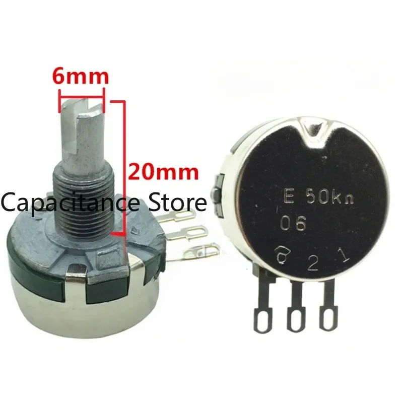 

5PCS Original RV24 single-coil potentiometer E50K industrial high-life RV24YN20SB503