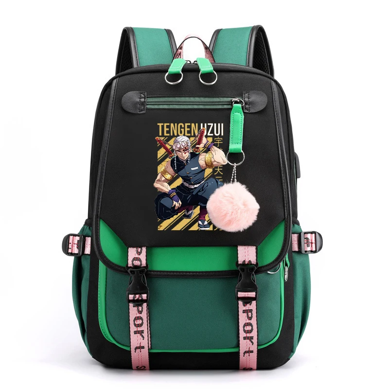 New Anime Uzui Tengen Printing Backpack Boy Girl School Bag Teens Travel Backpack Students School Bag s Backpack