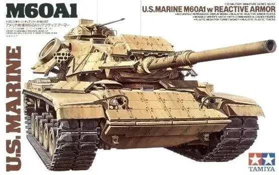 Tamiya 35157 1/35 Model Kit U.S Marine M60A1 Main Battle Tank w/Reactive Armor