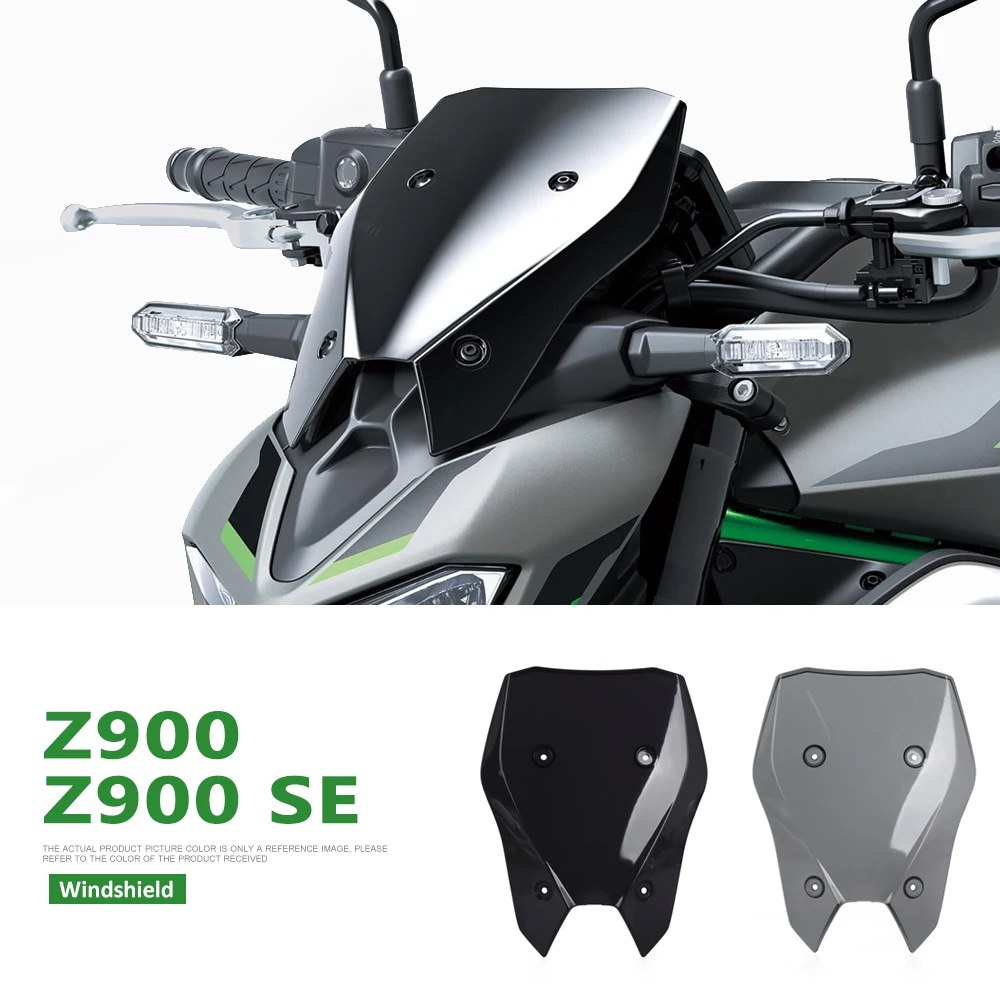 

Motorcycle Accessories For Kawasaki Z900 SE Z 900 Z900SE 2025 Acrylic Windshield WindScreen Wind deflectors Smoke Black Screen