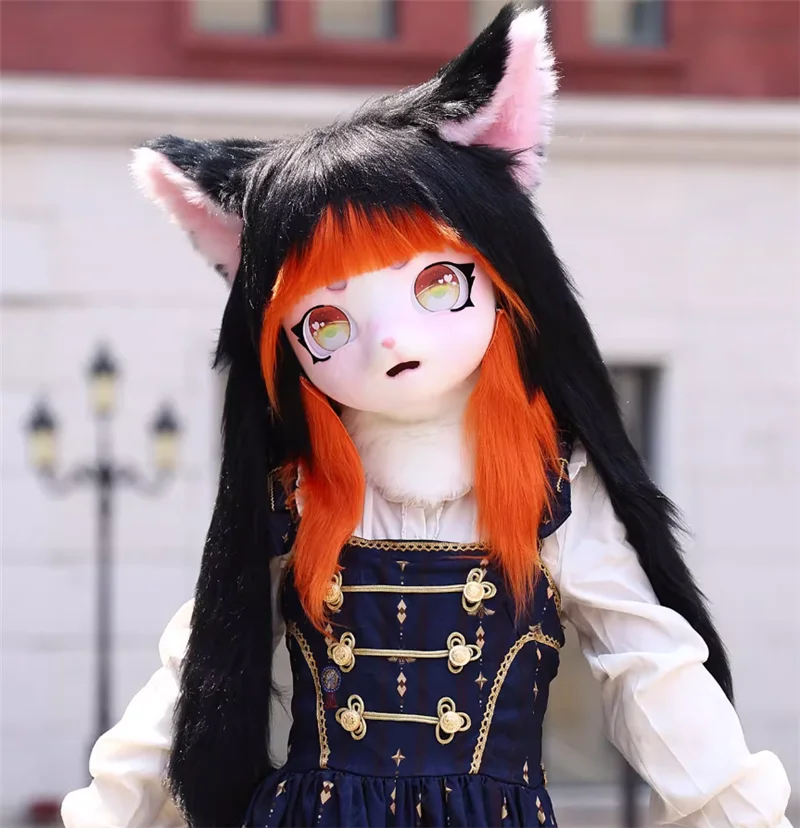 

Cute Furry Cosplay Fursuit Headset Costume Rabbit Doll Costume Paws Animal Head Base Kig Mask Furry Costume Accessories