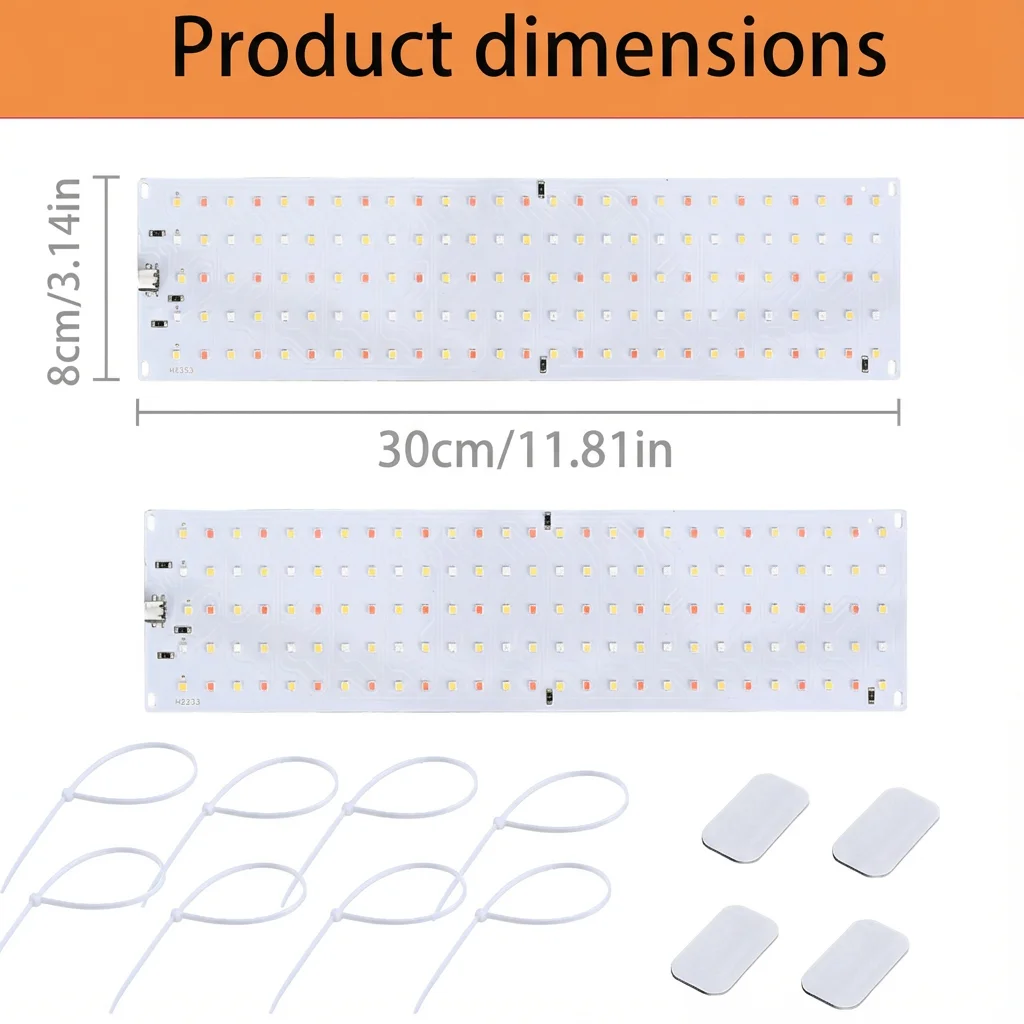 Grow Lights for Indoor Plants Full Spectrum,3/9/12H Timer & 10-Level Dimming, Auto On/Off Plant Lights for Shelves,Seed Starting