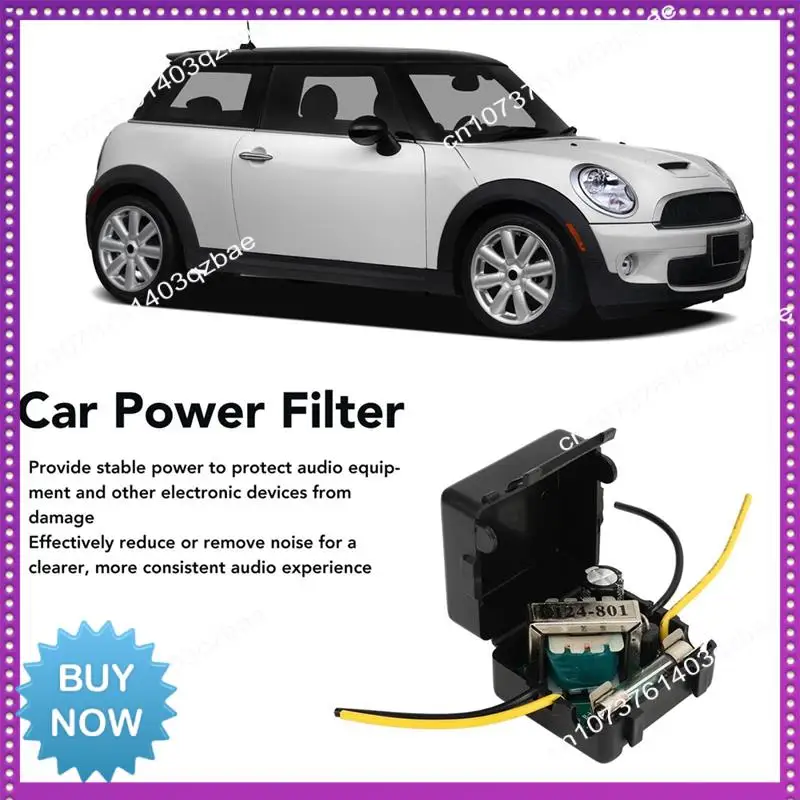 Hot Ltem Car Power Filter 12V Stereo Power Supply Filter Audio Noise Reducer, For Equalizers Amplifiers, Durable
