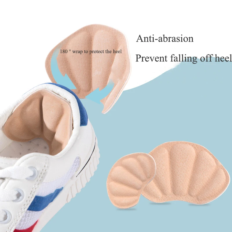 Semelles intérieures légères pour chaussures de sport, coussinets de talon, taille réglable, autocollant arrière, coussin de pied anti-usure, 1 paire, 2 paires