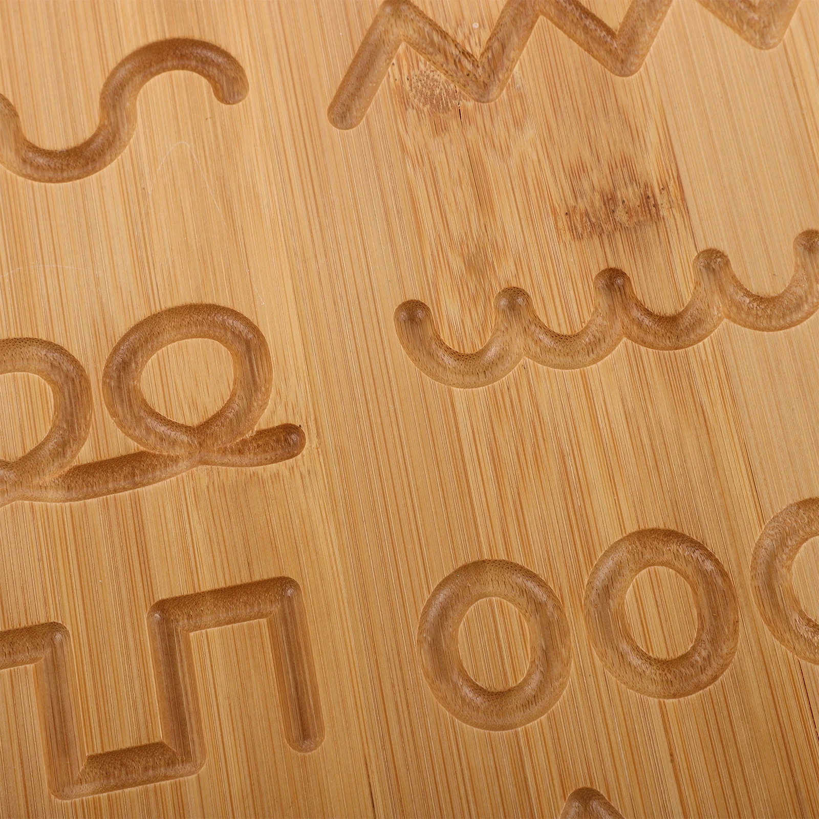 Bamboo Practice Board Double-Sided Grooved Writing Book Material Handwriting Tracing Tool Preschool Learning Aid Number