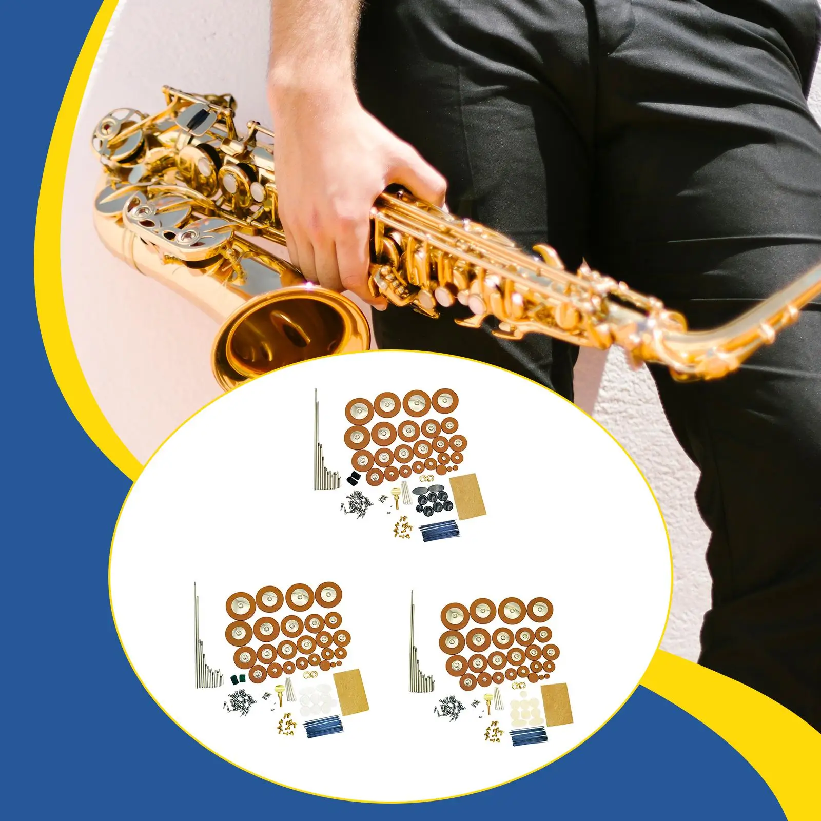 

Портативные комплекты для ремонта саксофона, включая винты для деталей музыкальных инструментов