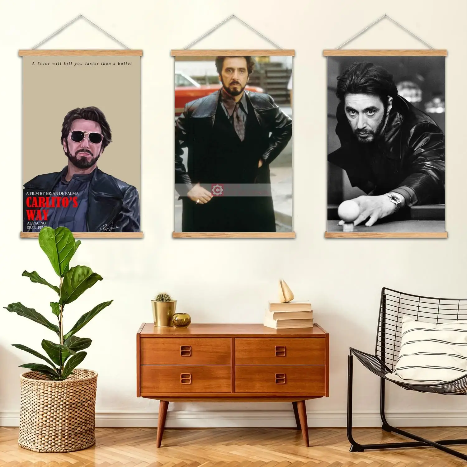 carlitos طريقة مؤطرة جدار اللوحة قماش ملصق فني وفن جدران، ديكور غرفة نوم الأسرة الحديثة، الملصقات، اللوحة الزخرفية